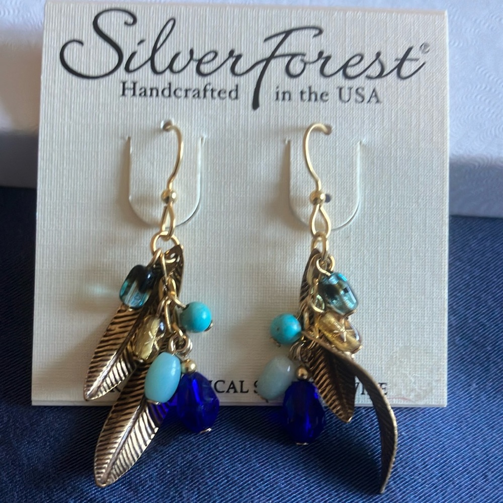 Silver Forest Earrings - Never Worn with Tags